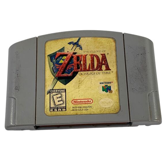 Nintendo The Legend of Zelda Ocarina of Time NUS CZLE USA N64 Game Grey - Picture 1 of 2